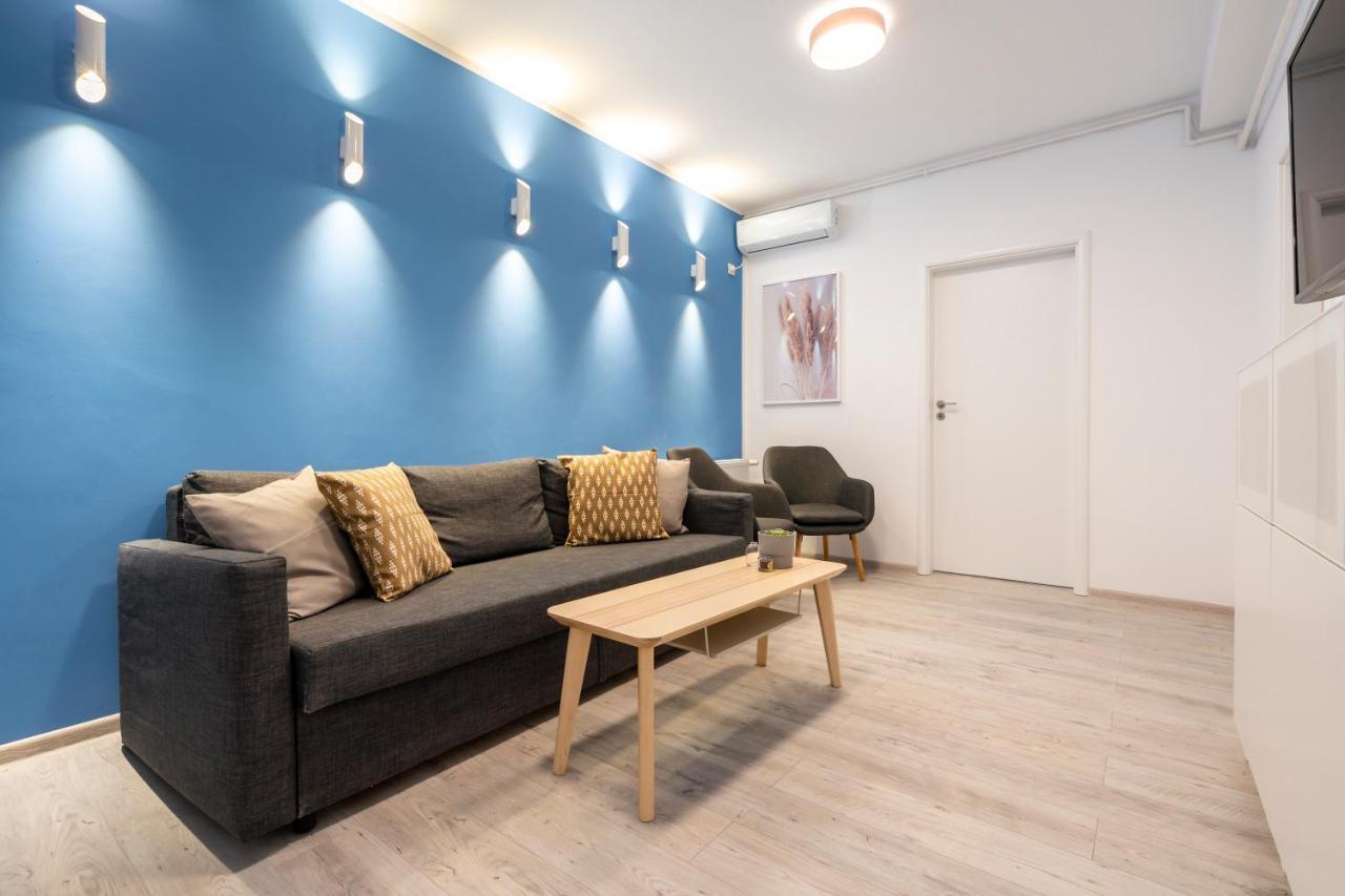 Blue Design Apartament In Magheru Bukarest Exterior foto